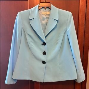 Jones Studio Separates Blue with Black Button Blazer - Women's Size 14W